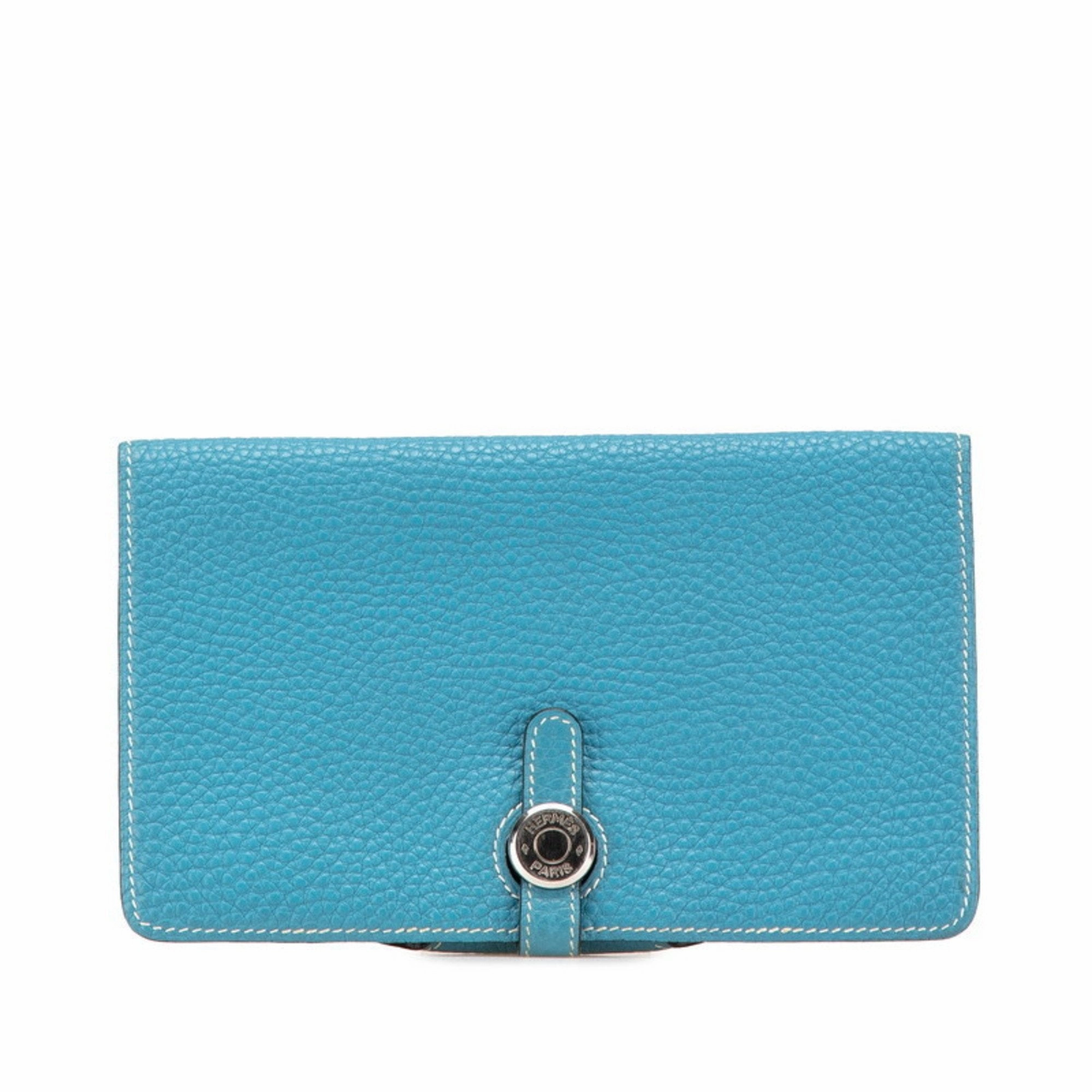 Hermes Dogon Taurillon Clemence Leather Coin Purse/Coin Case (Pre-Owned)