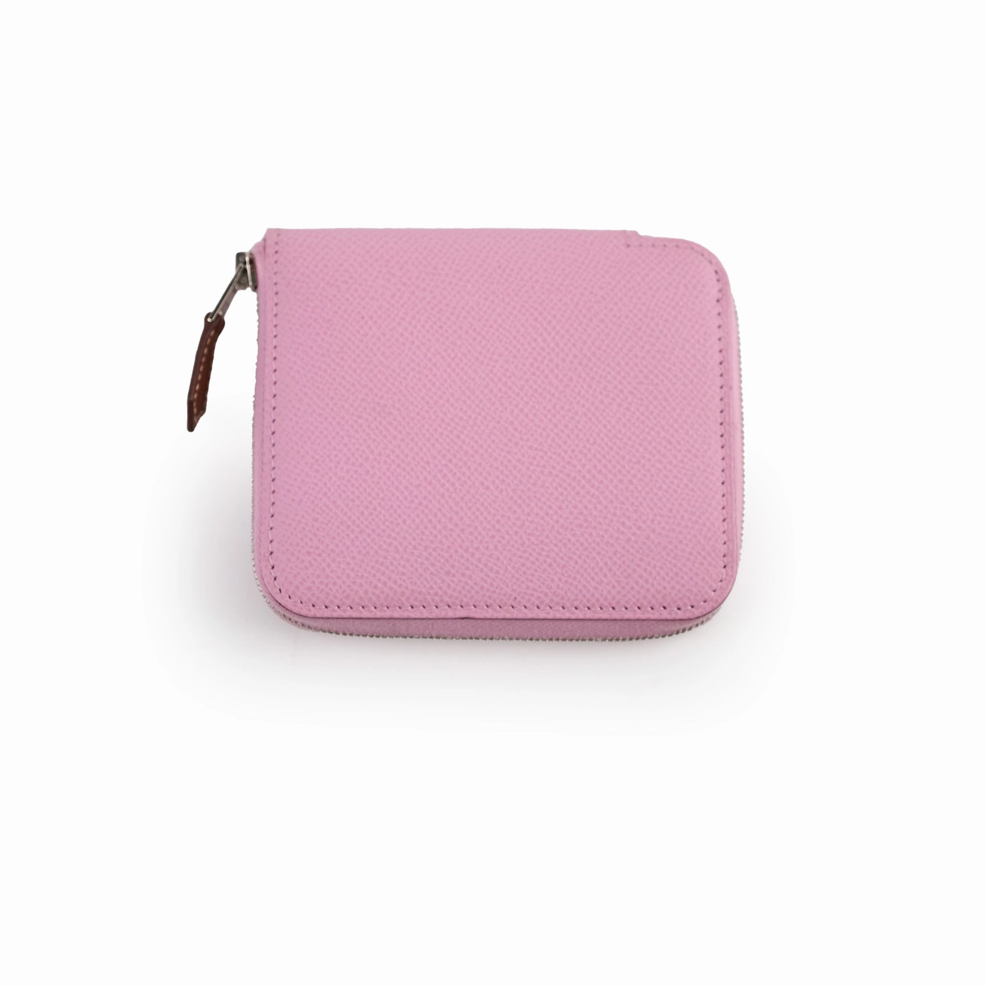 Hermes Silk in Compact Wallet Mauve Sylvestre