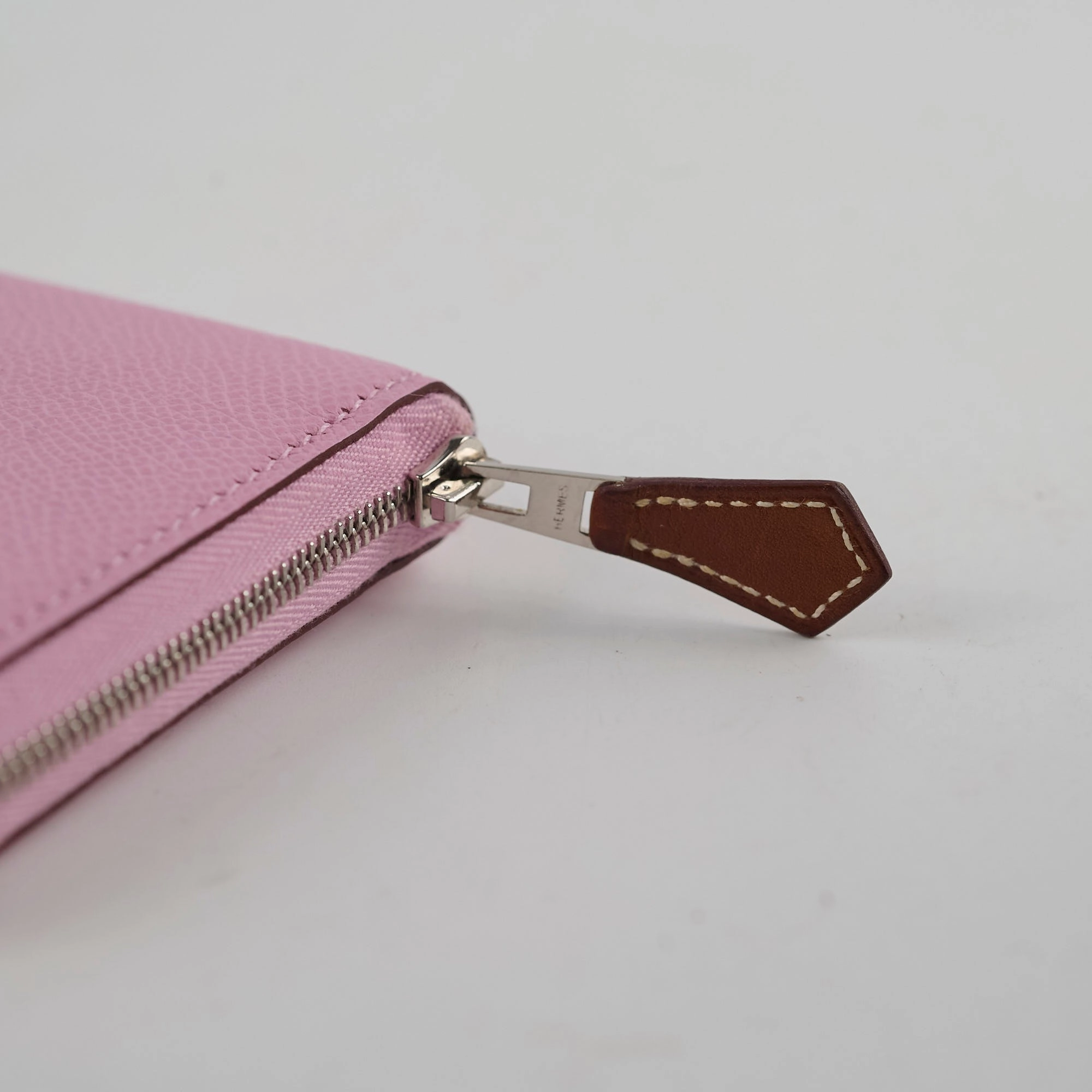 Hermes Silk in Compact Wallet Mauve Sylvestre