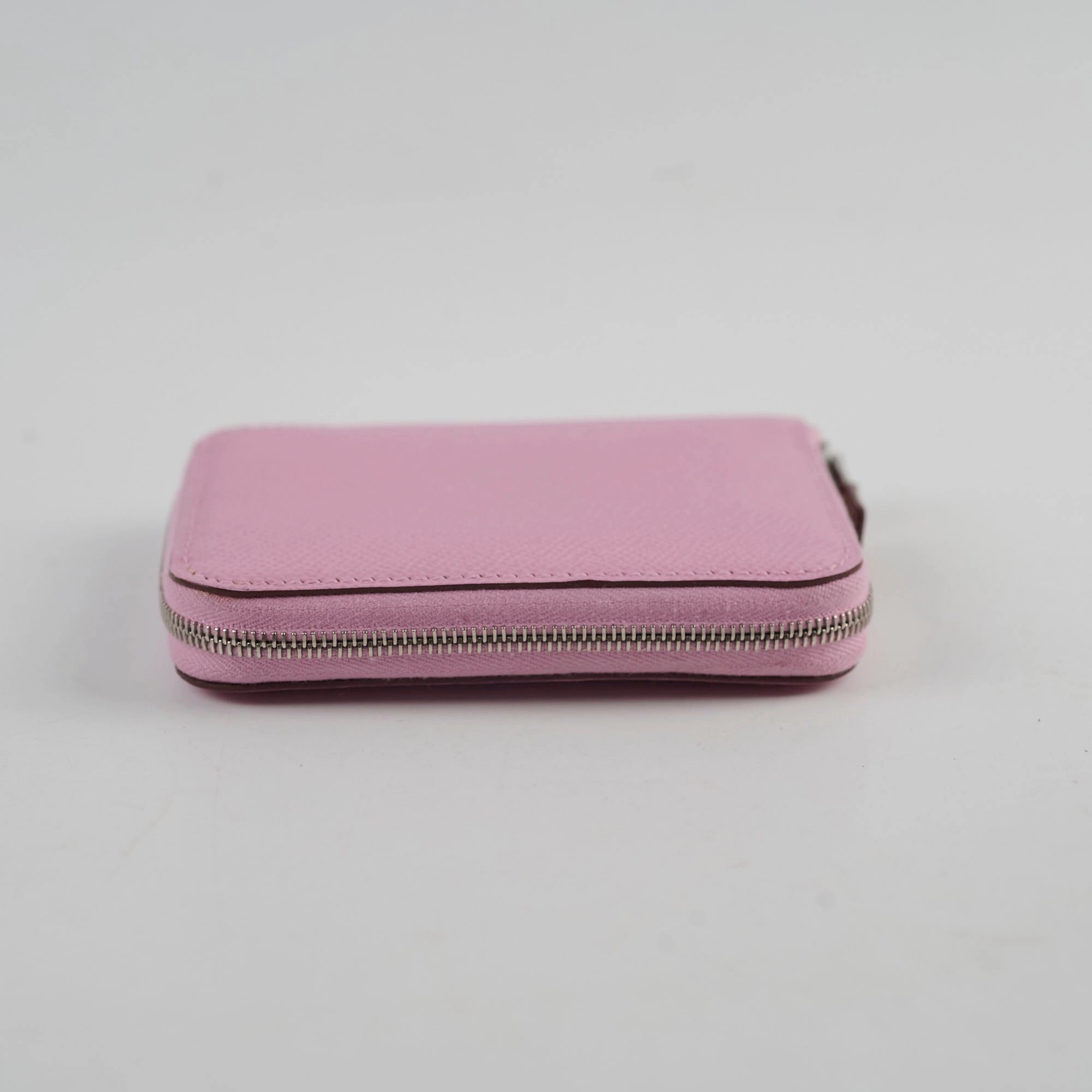 Hermes Silk in Compact Wallet Mauve Sylvestre