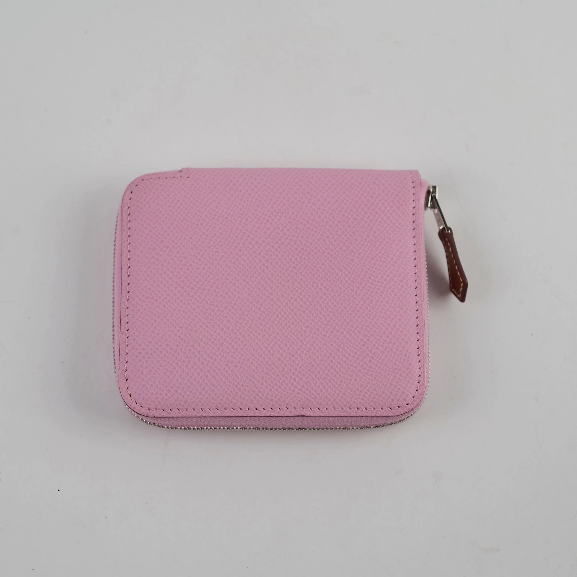 Hermes Silk in Compact Wallet Mauve Sylvestre