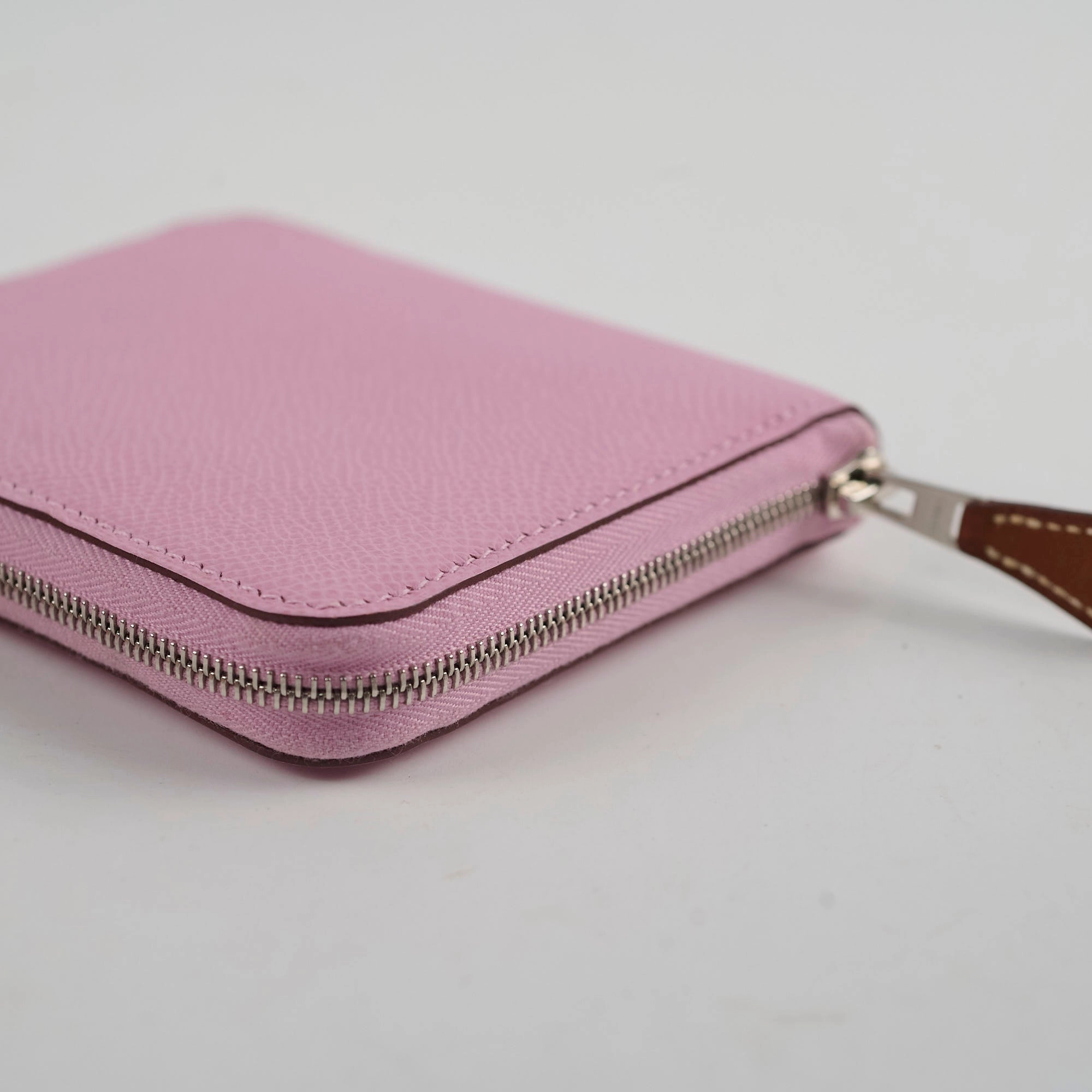 Hermes Silk in Compact Wallet Mauve Sylvestre