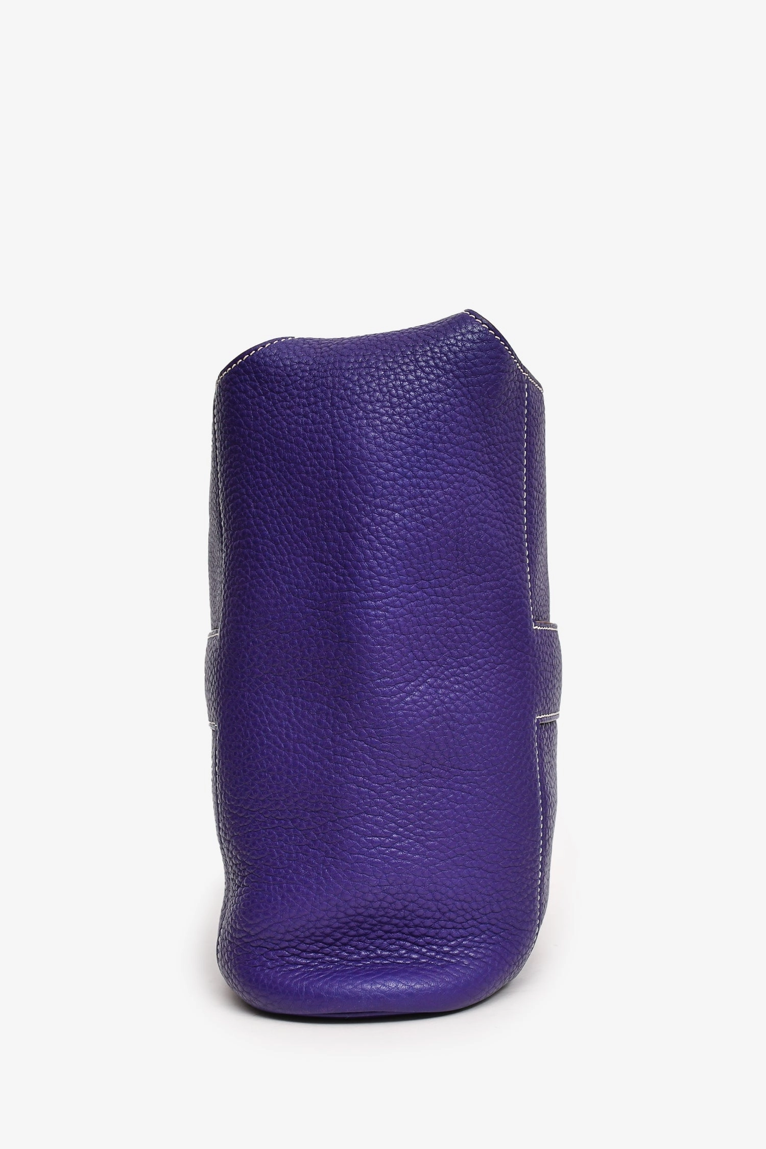 Herms 2010 Purple Clemence Leather Good News Crossbody Bag