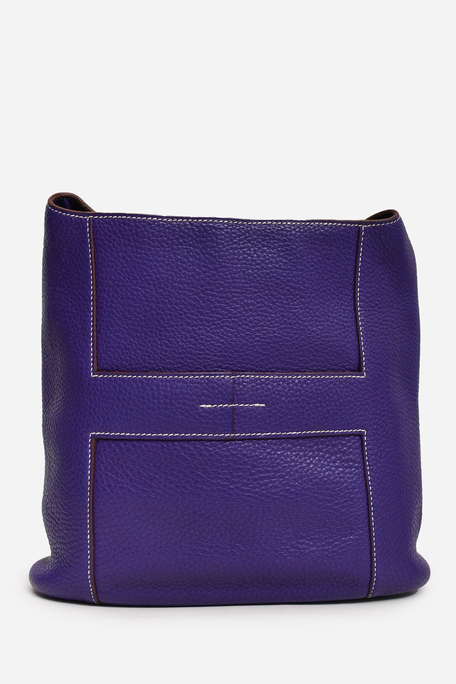 Herms 2010 Purple Clemence Leather Good News Crossbody Bag