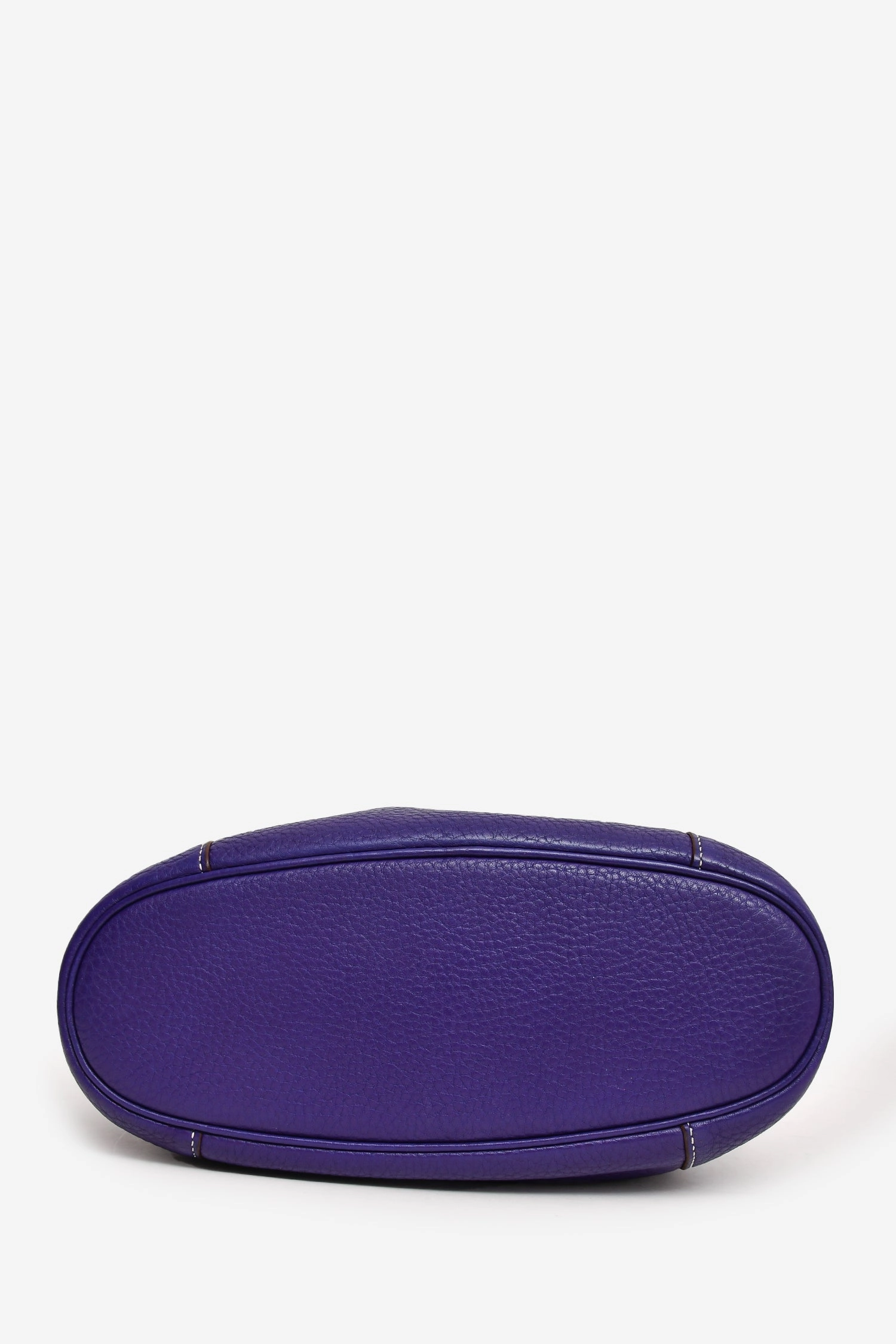 Herms 2010 Purple Clemence Leather Good News Crossbody Bag