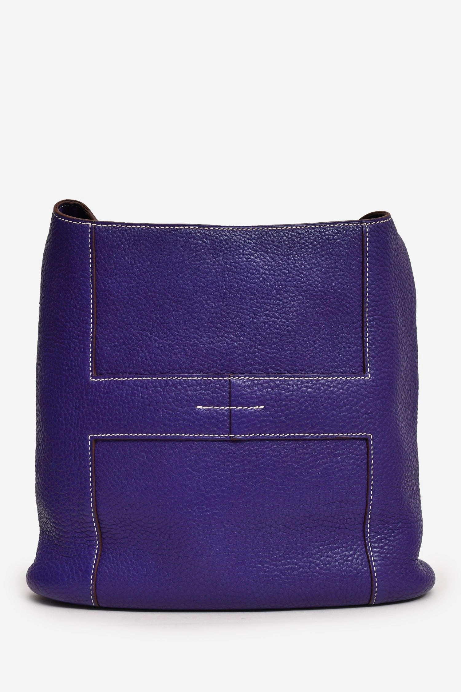 Herms 2010 Purple Clemence Leather Good News Crossbody Bag