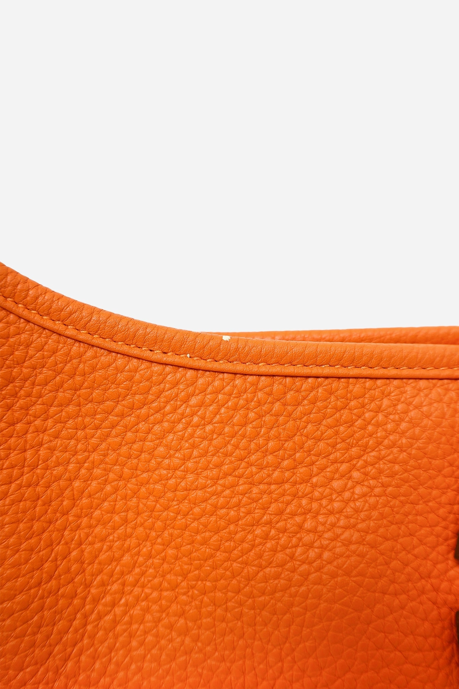 Herms 2011 Orange Clemence Leather Evelyne 29 GM
