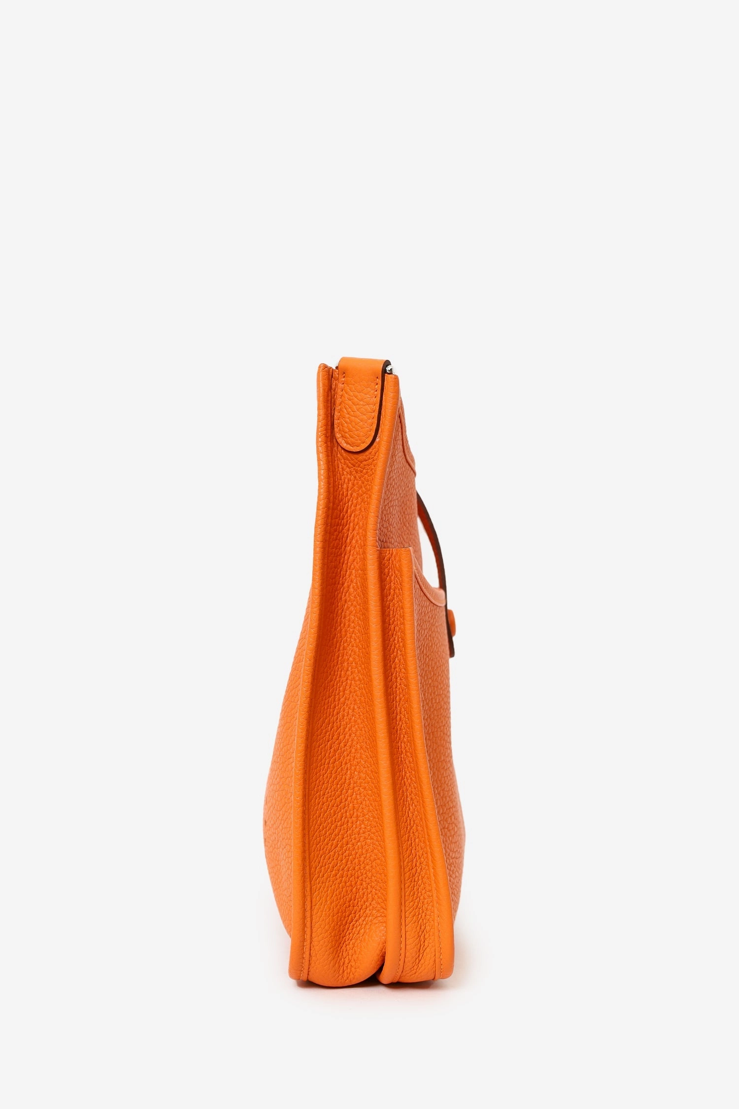 Herms 2011 Orange Clemence Leather Evelyne 29 GM
