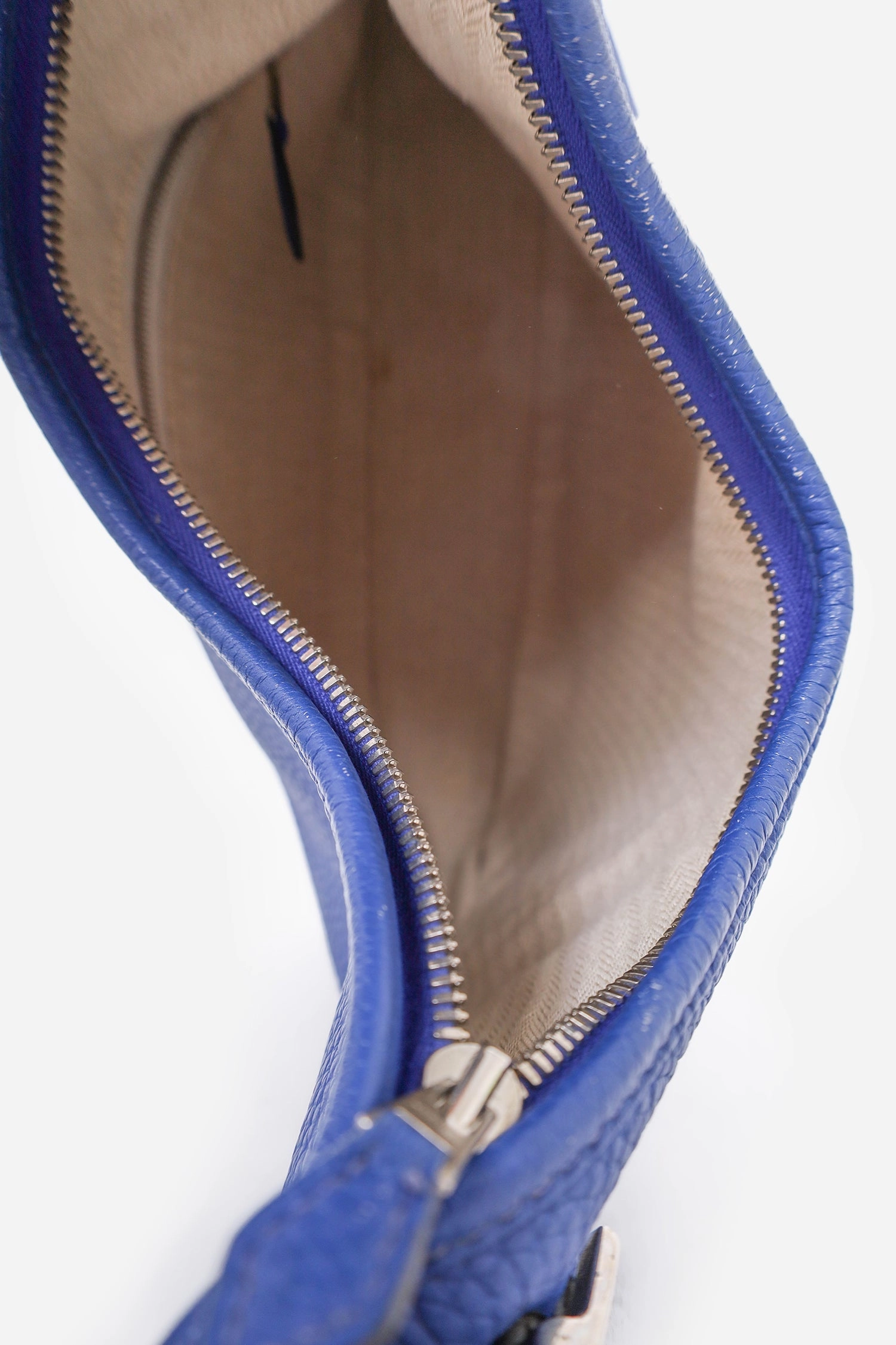 Herms 2012 Blue Togo Leather Massai Cut 32 Shoulder Bag with Strap