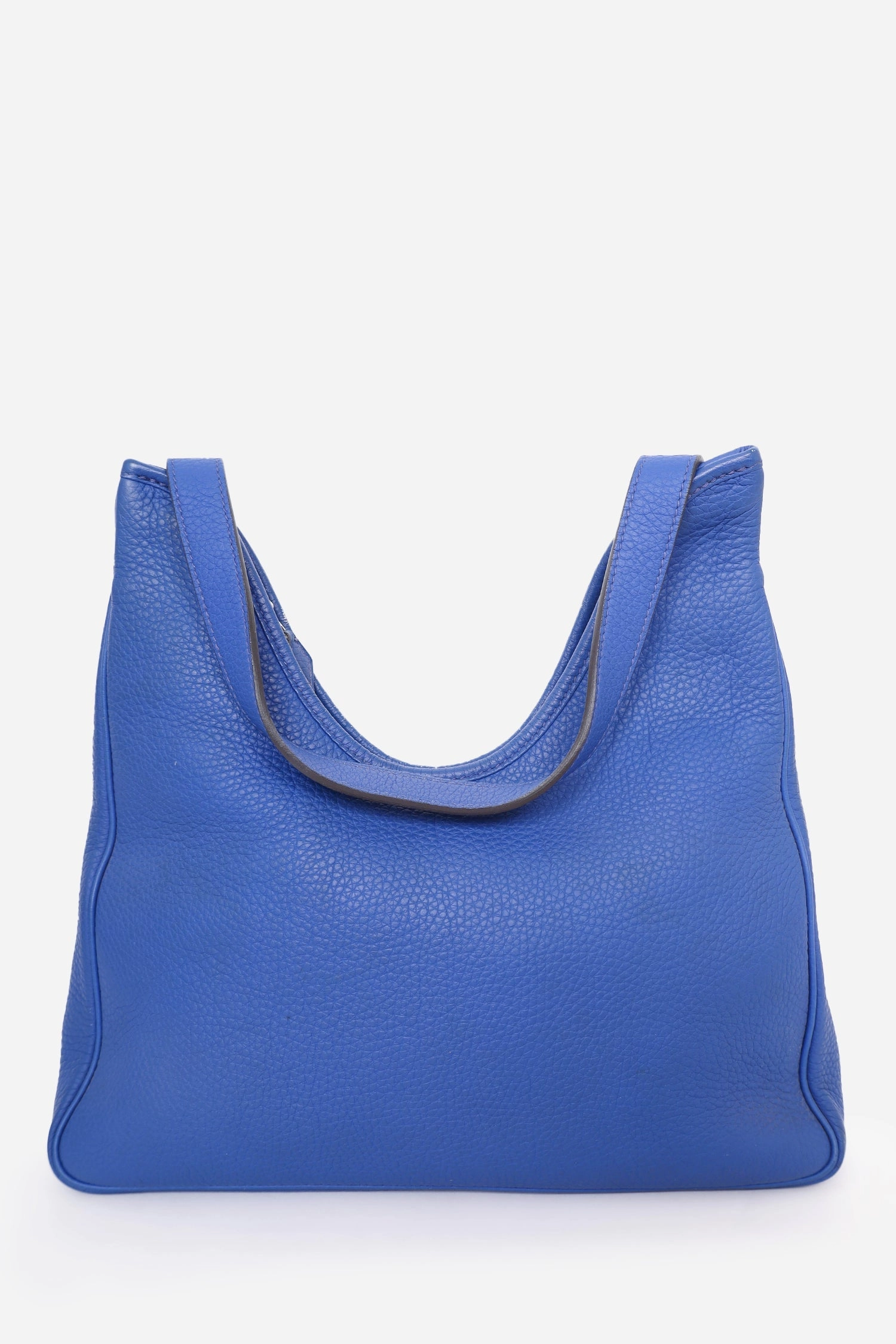 Herms 2012 Blue Togo Leather Massai Cut 32 Shoulder Bag with Strap