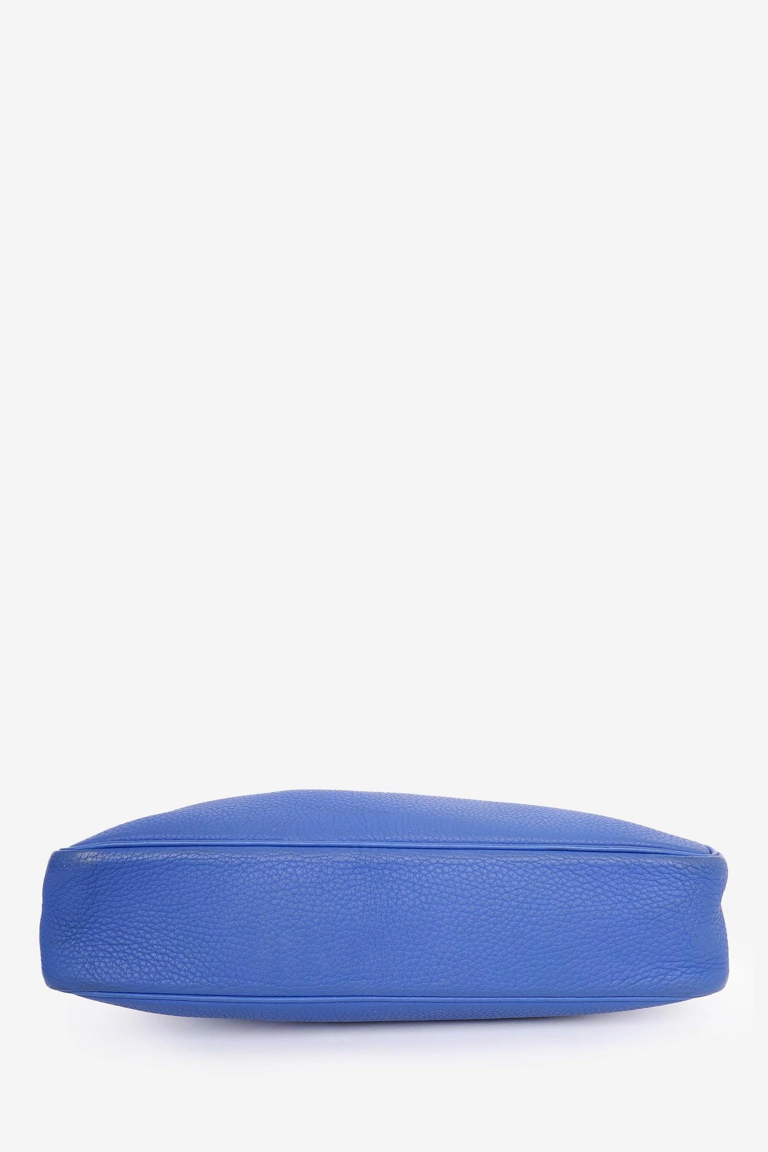 Herms 2012 Blue Togo Leather Massai Cut 32 Shoulder Bag with Strap