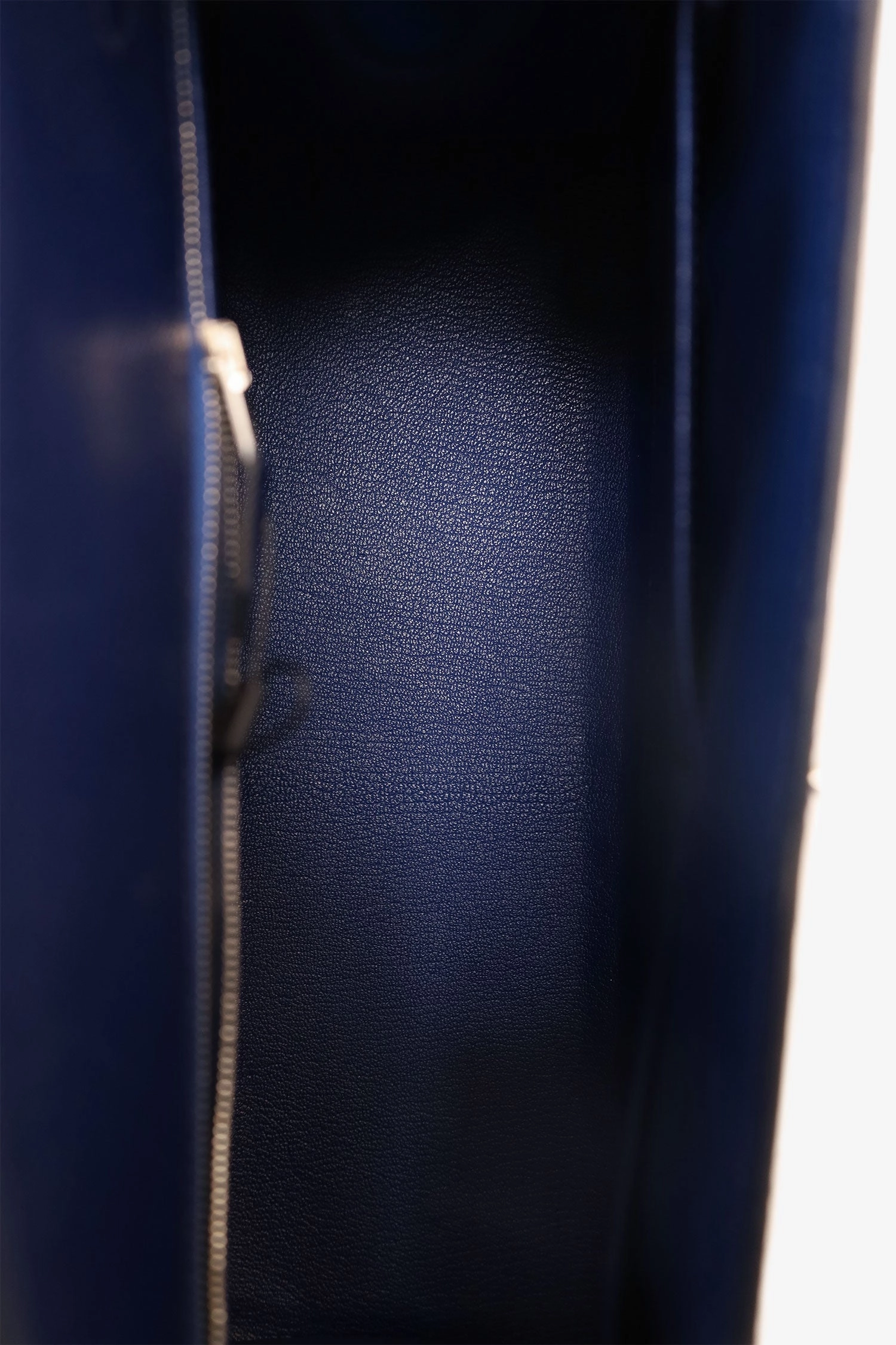 Herms 2014 Blue/Burgundy Saphir and Rouge H Epsom Sellier Flag Kelly 32