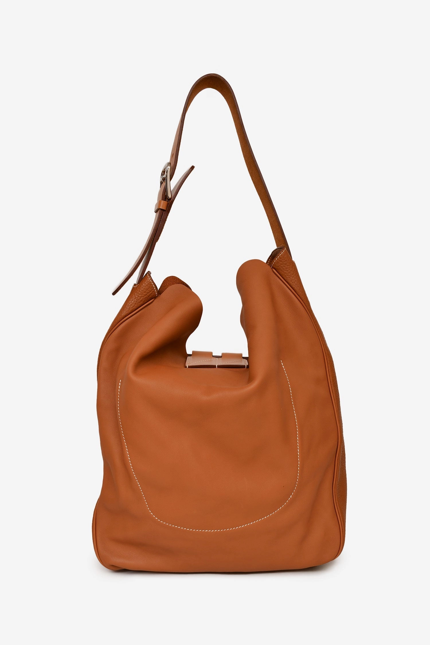 Herms 2015 Tan Swift & Clemence Virevolte 29 Shoulder Bag