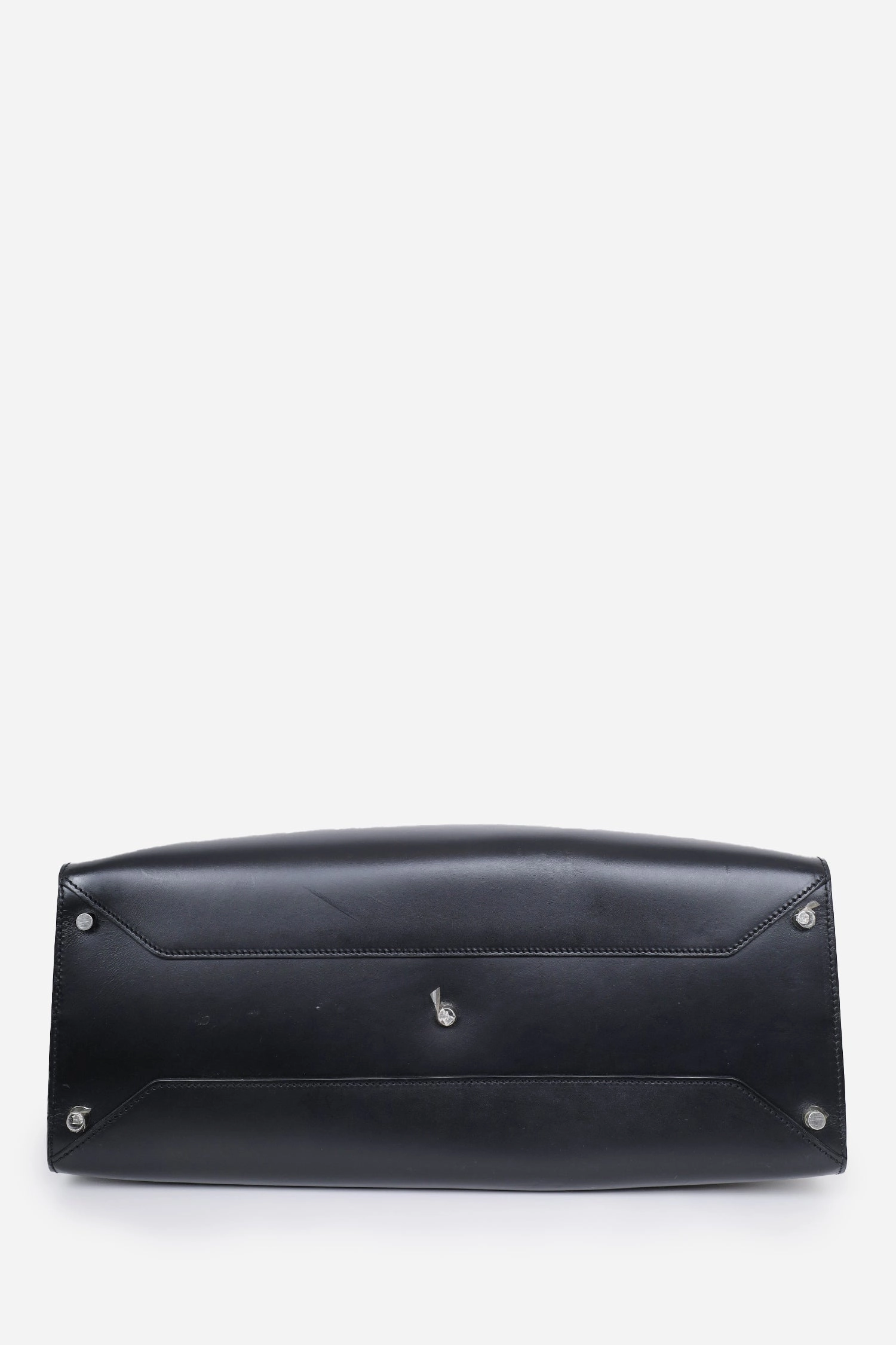 Herms 2016 Black Box Leather Cabacity 45 2in1 Tote Bag
