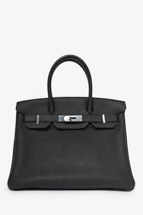 Herms 2017 Black Togo Leather Birkin 30 PHW