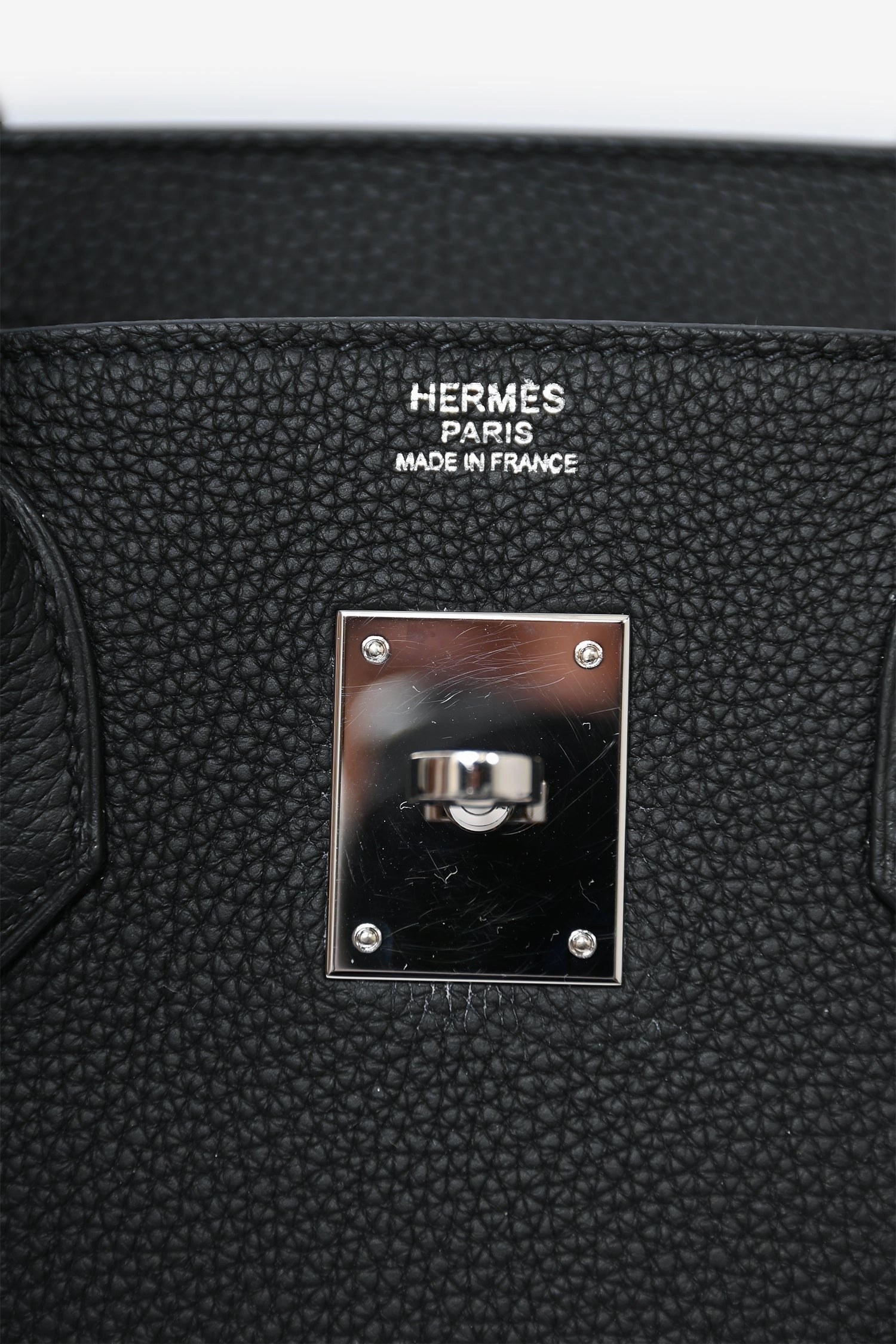 Herms 2017 Black Togo Leather Birkin 30 PHW
