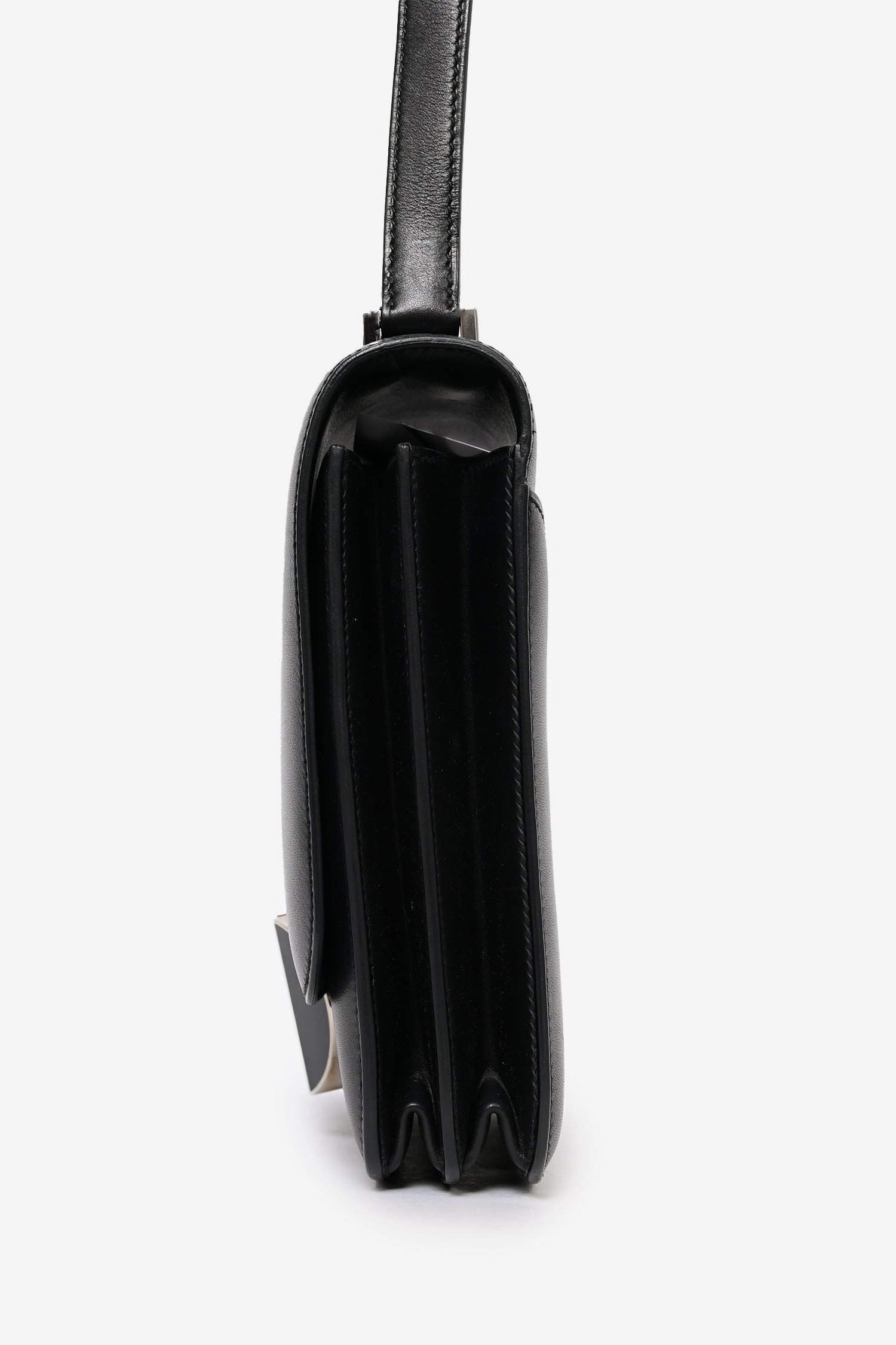 Herms 2018 Black Evercolor Leather 2002 20 Crossbody Bag