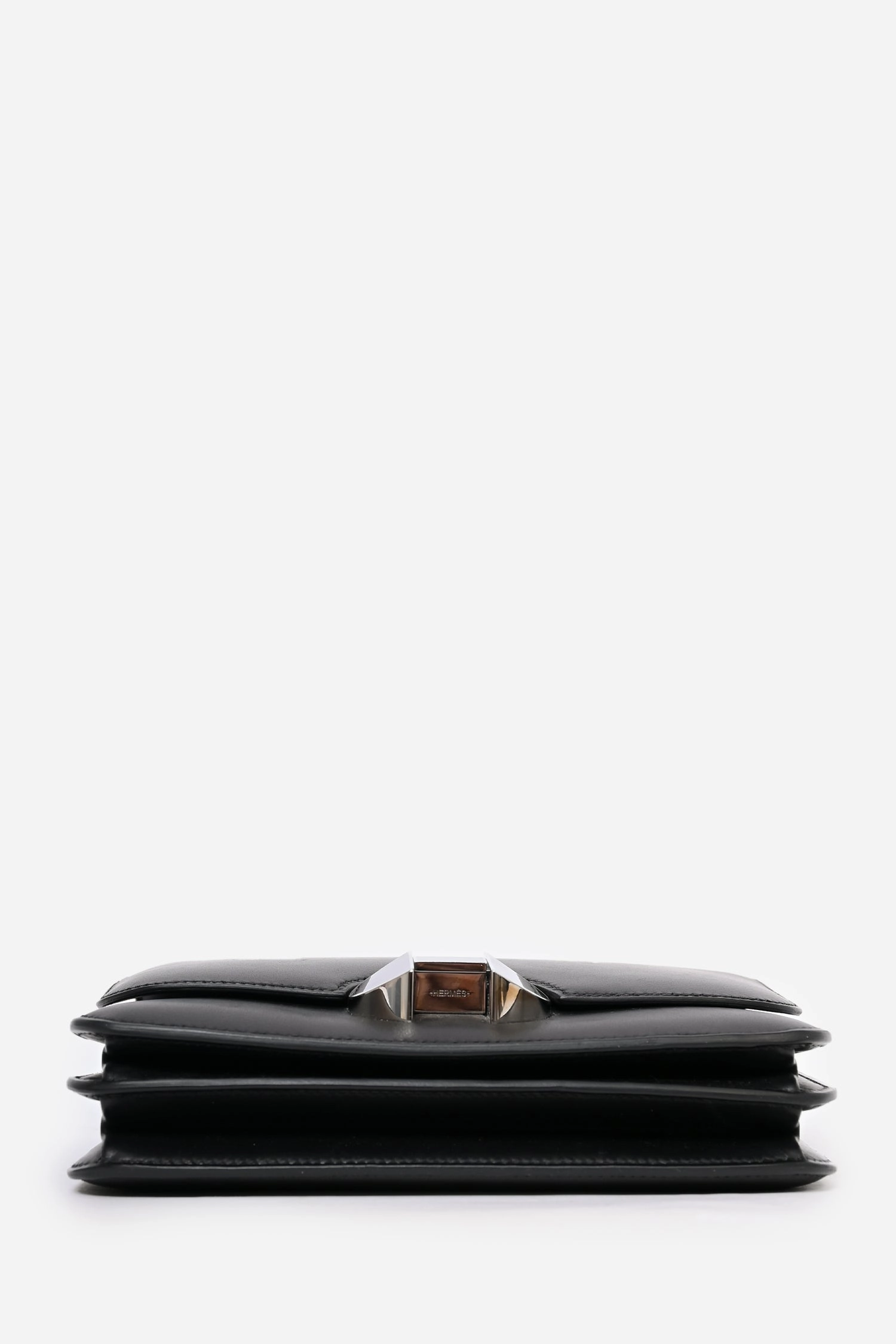 Herms 2018 Black Evercolor Leather 2002 20 Crossbody Bag
