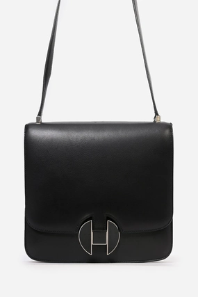 Herms 2018 Black Evercolor Leather 2002 20 Crossbody Bag