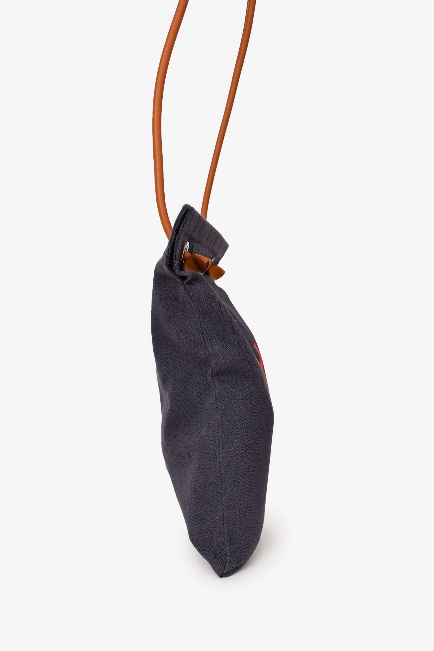 Herms 2019 Navy/Red Canvas Aline Grooming Crossbody Bag