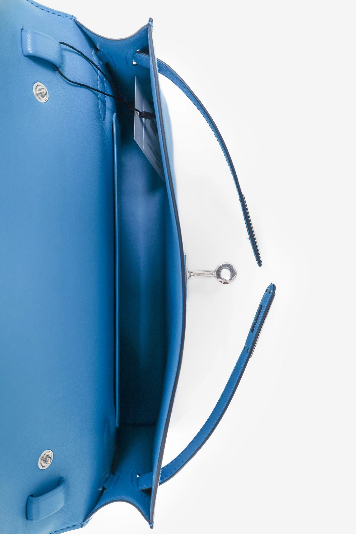 Herms 2024 Blue Chevre Chamkila Kelly Elan Shoulder Bag