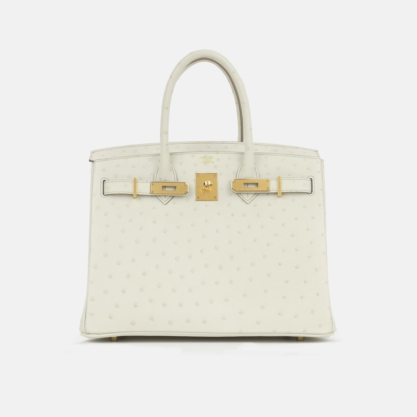 Herms - Birkin 30 - Beton Ostrich GHW - 2024 - Brand New