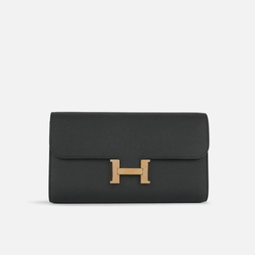 Herms - Constance To Go - Noir Epsom RGHW - Pre-loved - 2020