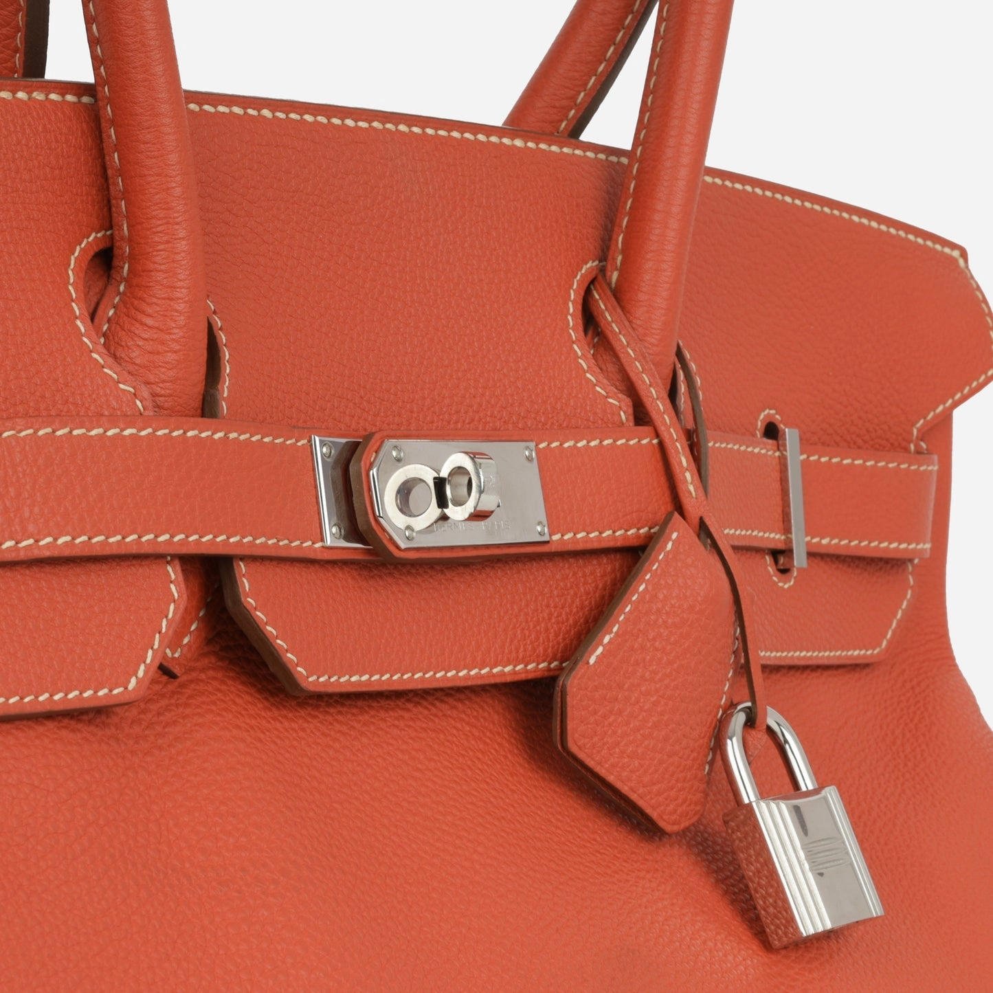 Herms - JPG Shoulder Birkin 42 - Sanguine Togo PHW - 2011 - Pre-Loved