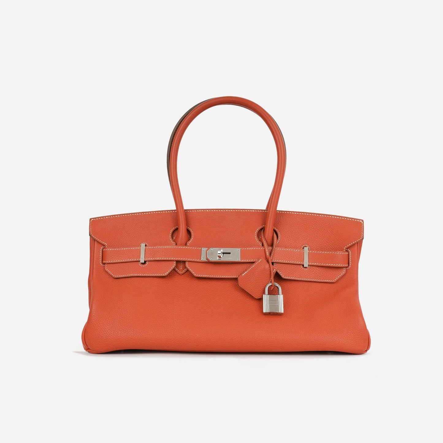 Herms - JPG Shoulder Birkin 42 - Sanguine Togo PHW - 2011 - Pre-Loved