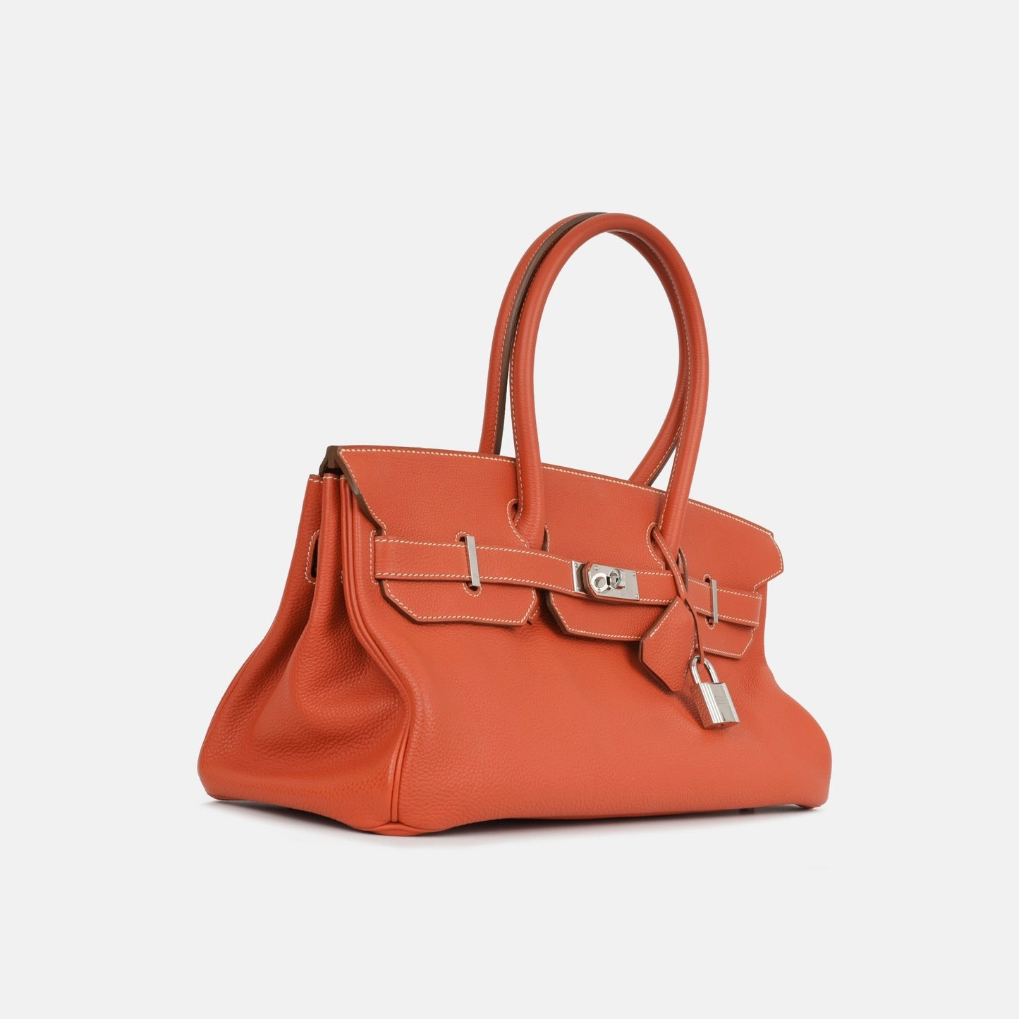 Herms - JPG Shoulder Birkin 42 - Sanguine Togo PHW - 2011 - Pre-Loved