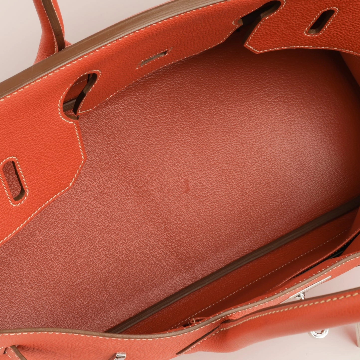 Herms - JPG Shoulder Birkin 42 - Sanguine Togo PHW - 2011 - Pre-Loved