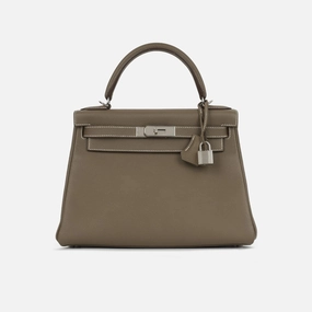 Herms - Kelly 28 - Etoupe Togo PHW - 2015 - Pre-Loved