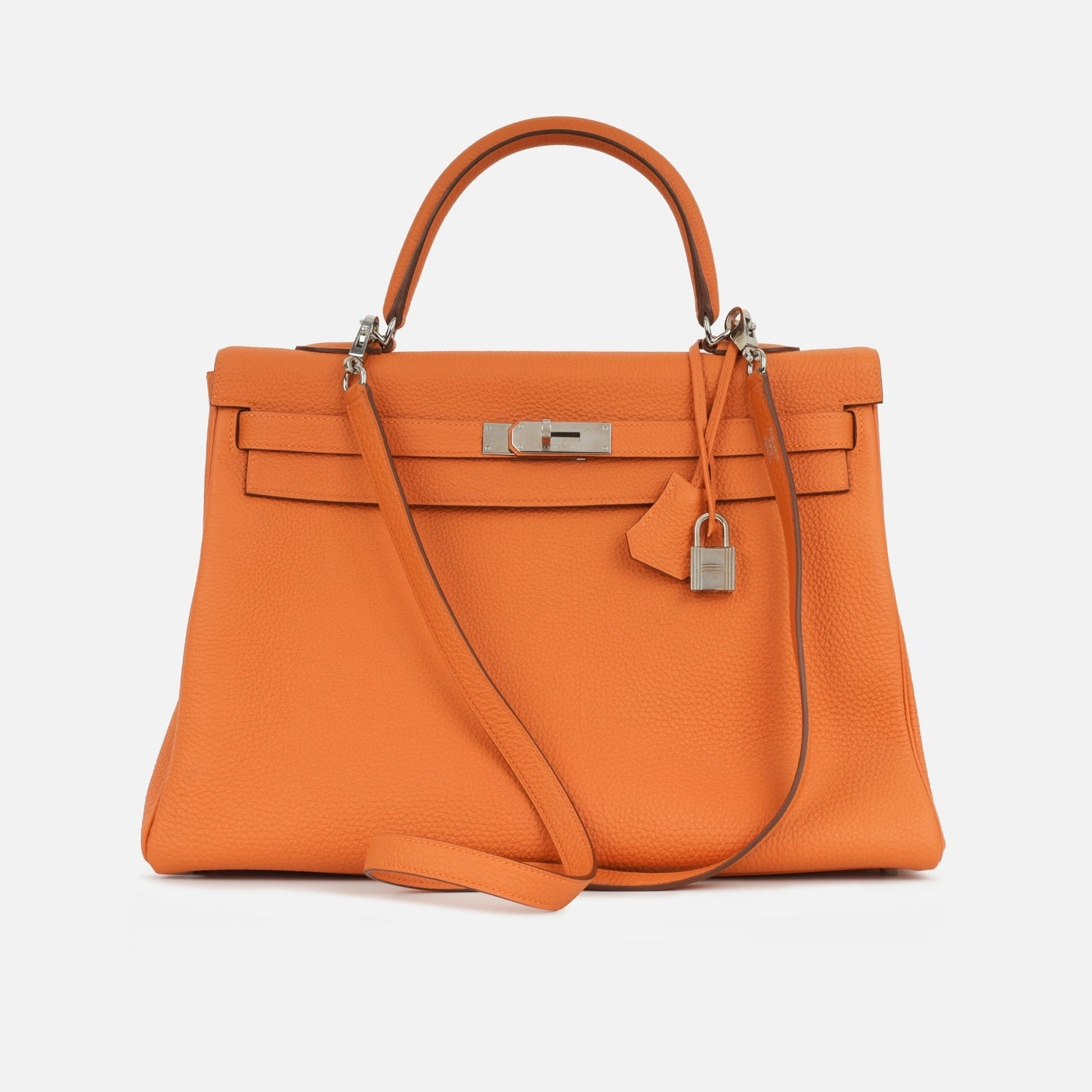 Herms - Kelly 35 - Orange Togo PHW - 2013 - Pre-Loved