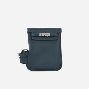 Herms - Kelly Jump Backpack - Bleu de Prusse Swift PHW - Brand New - 2024