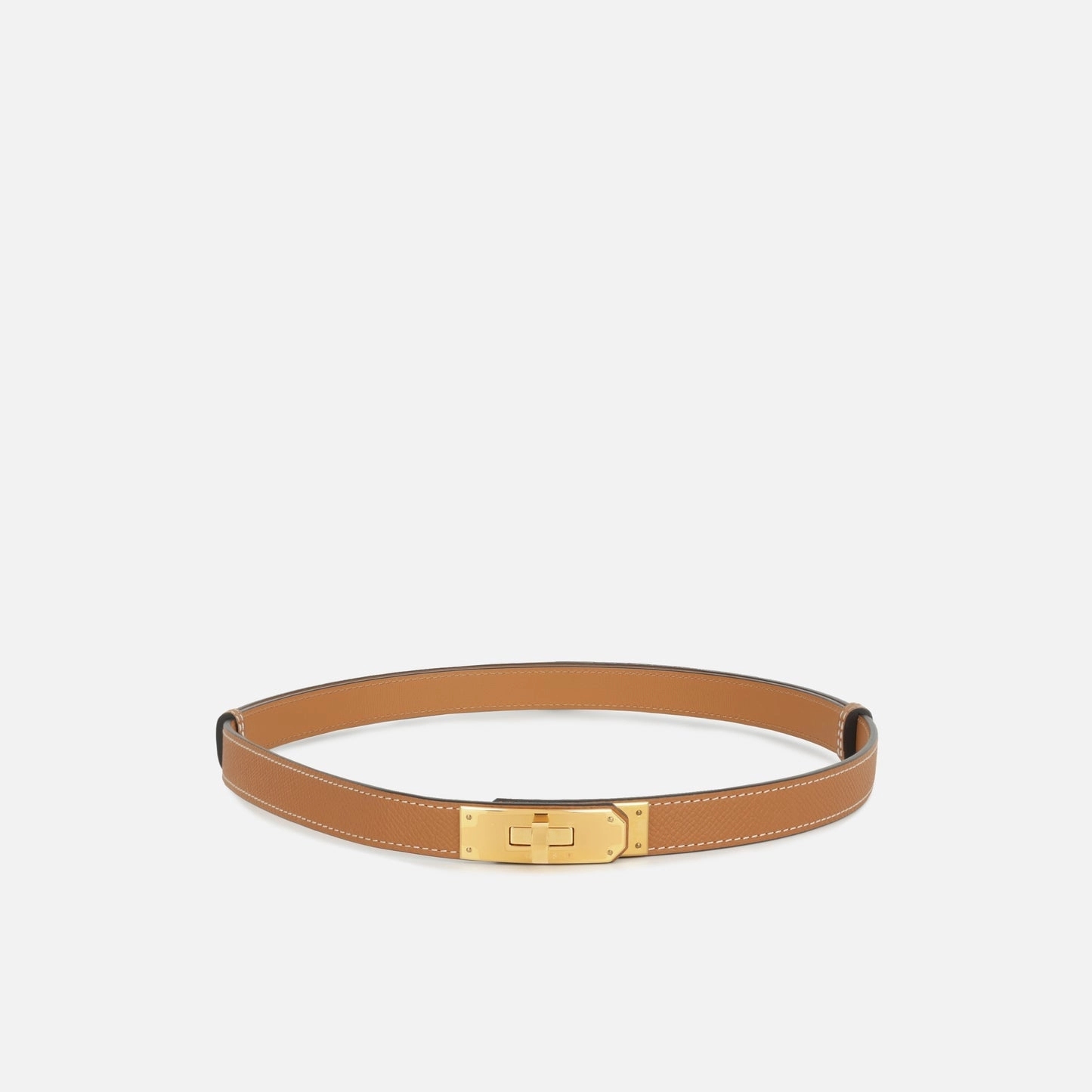 Herms - Kelly Pocket Belt - Gold Epsom GHW - Pre-Loved