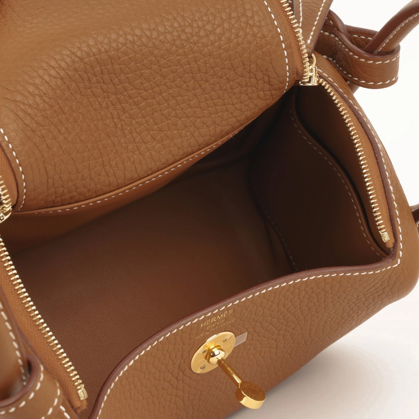 Herms - Mini Lindy - Gold Clemence GHW - Pre-Loved - 2023