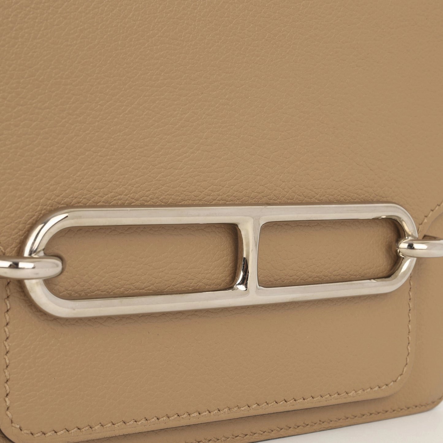 Herms - Roulis Mini Bag - Chai / Lime Evercolor GHW - Pre-Loved - 2022