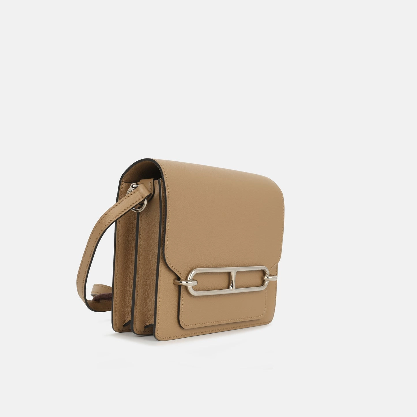 Herms - Roulis Mini Bag - Chai / Lime Evercolor GHW - Pre-Loved - 2022