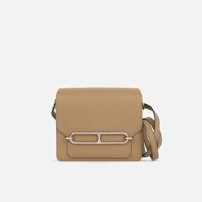 Herms - Roulis Mini Bag - Chai / Lime Evercolor GHW - Pre-Loved - 2022