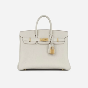 Herms Birkin 25 - Craie Togo GHW - Brand New - 2024
