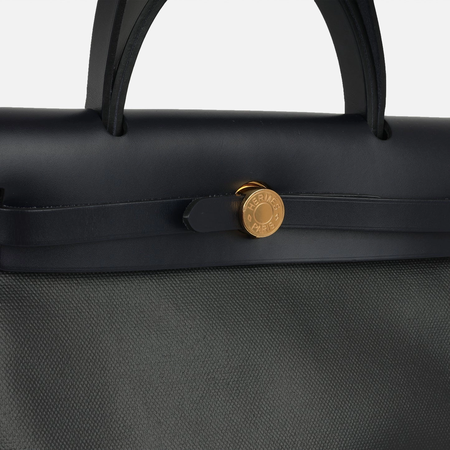 Herms Herbag 31 Noir Berline Toile / Caban Hunter GHW