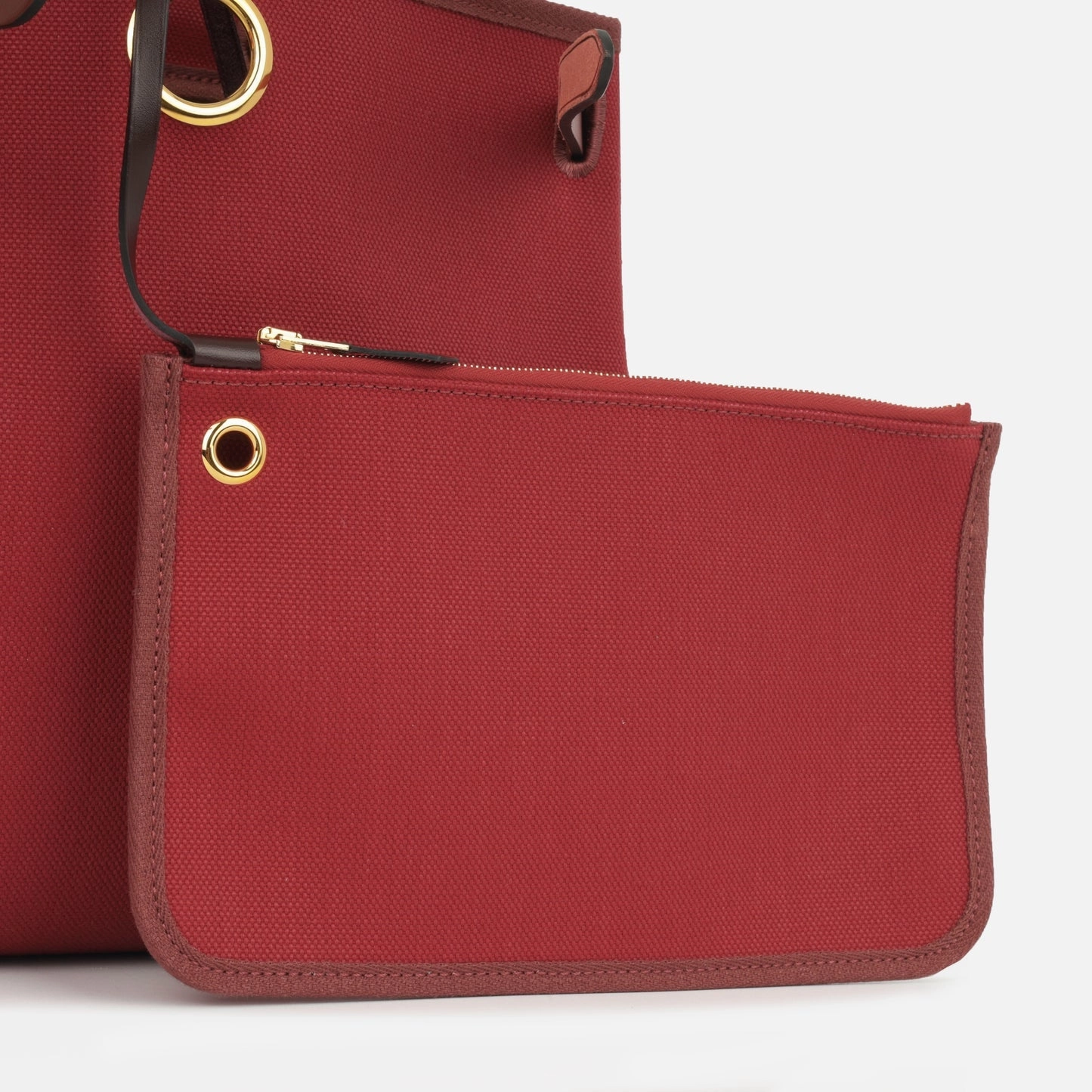 Herms Hermes - Herbag 31 - Rouge Grenat Canvas / Rouge Sellier / Rouge H / Noir Hunter GHW - Brand New