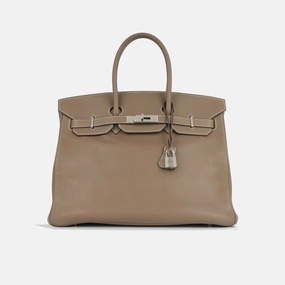 Herms Herms - Birkin 35 - Etoupe Swift PHW - 2006 - Pre-Loved