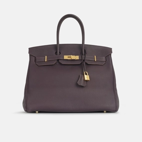 Herms Herms - Birkin 35 - Raisin Togo GHW - Pre-Loved - 2009