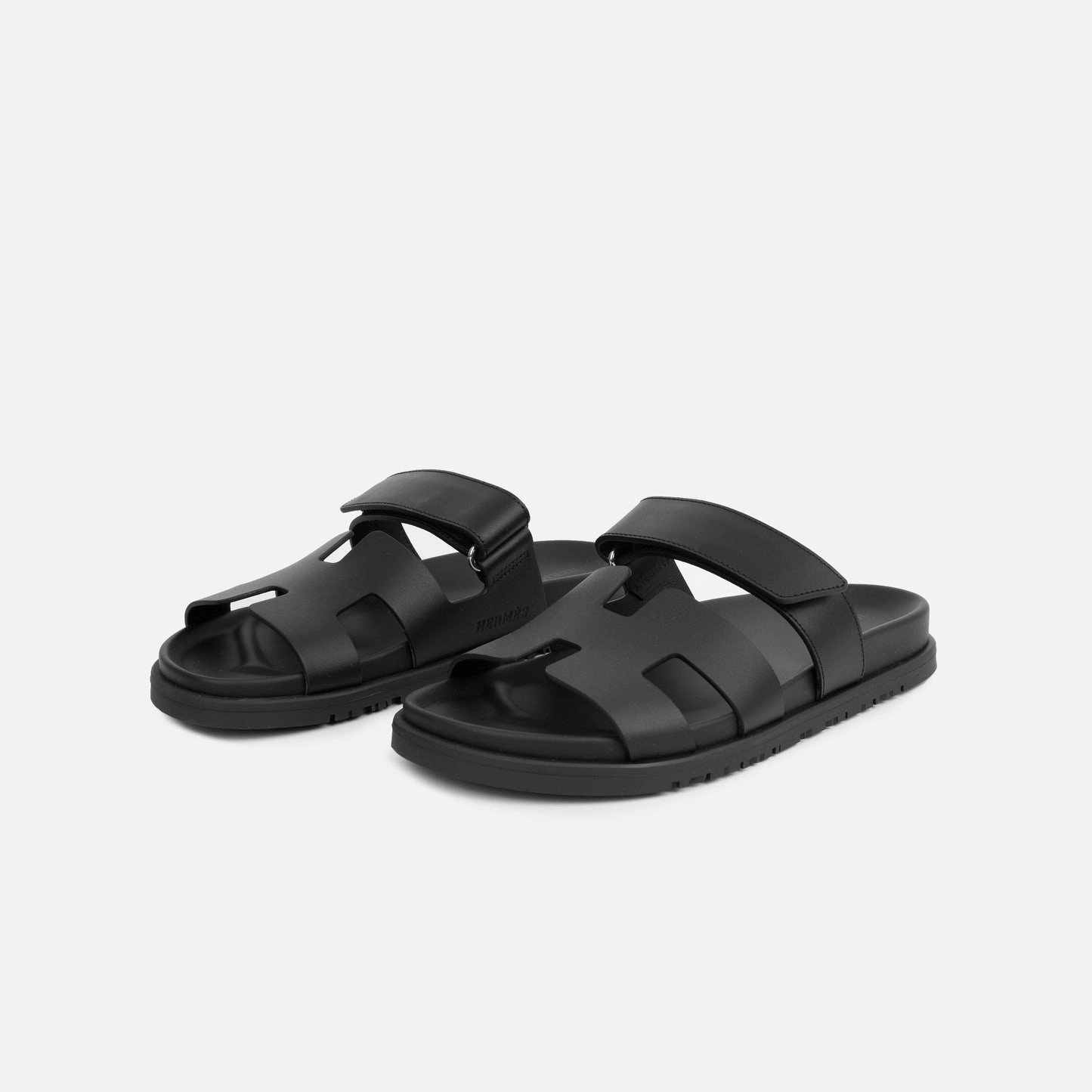 Herms Herms - Chypre Sandal - Noir Calfskin - Brand New