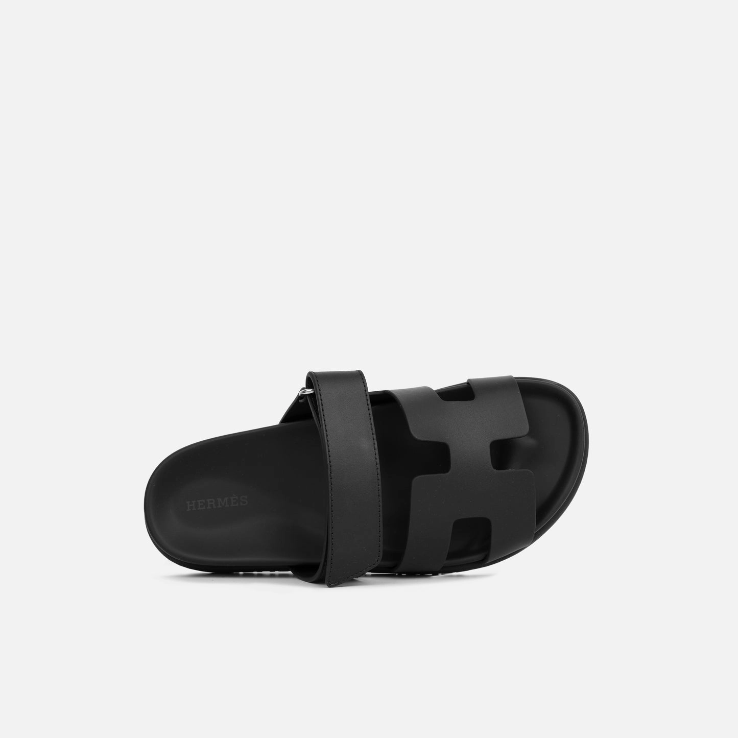 Herms Herms - Chypre Sandal - Noir Calfskin - Brand New