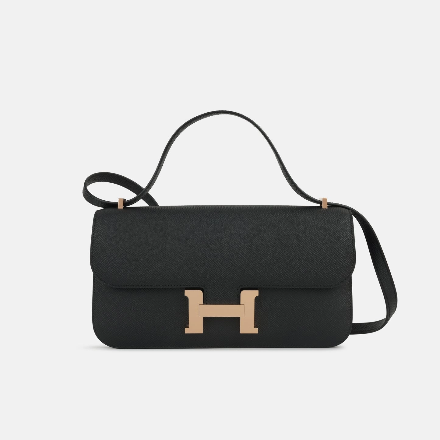 Herms Herms - Constance Elan - Noir Epsom RGHW - Brand New - 2024