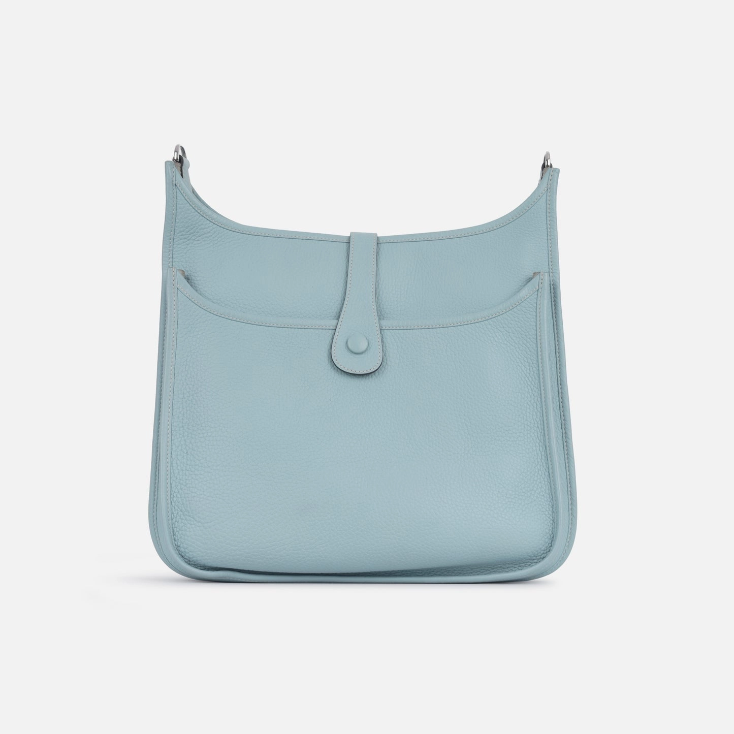 Herms Herms - Evelyne GM - Bleu Lin PHW - Pre-Loved - 2012