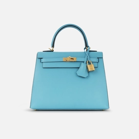 Herms Herms - Kelly 25 -Bleu Du Nord Veau Madame leather GHW - 2024 - Brand New