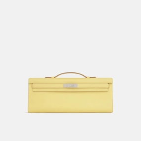 Herms Herms - Kelly Cut - Jaune Poussin Swift Leather PHW - 2015 - Pre-Loved
